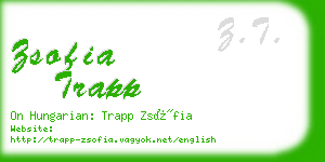 zsofia trapp business card